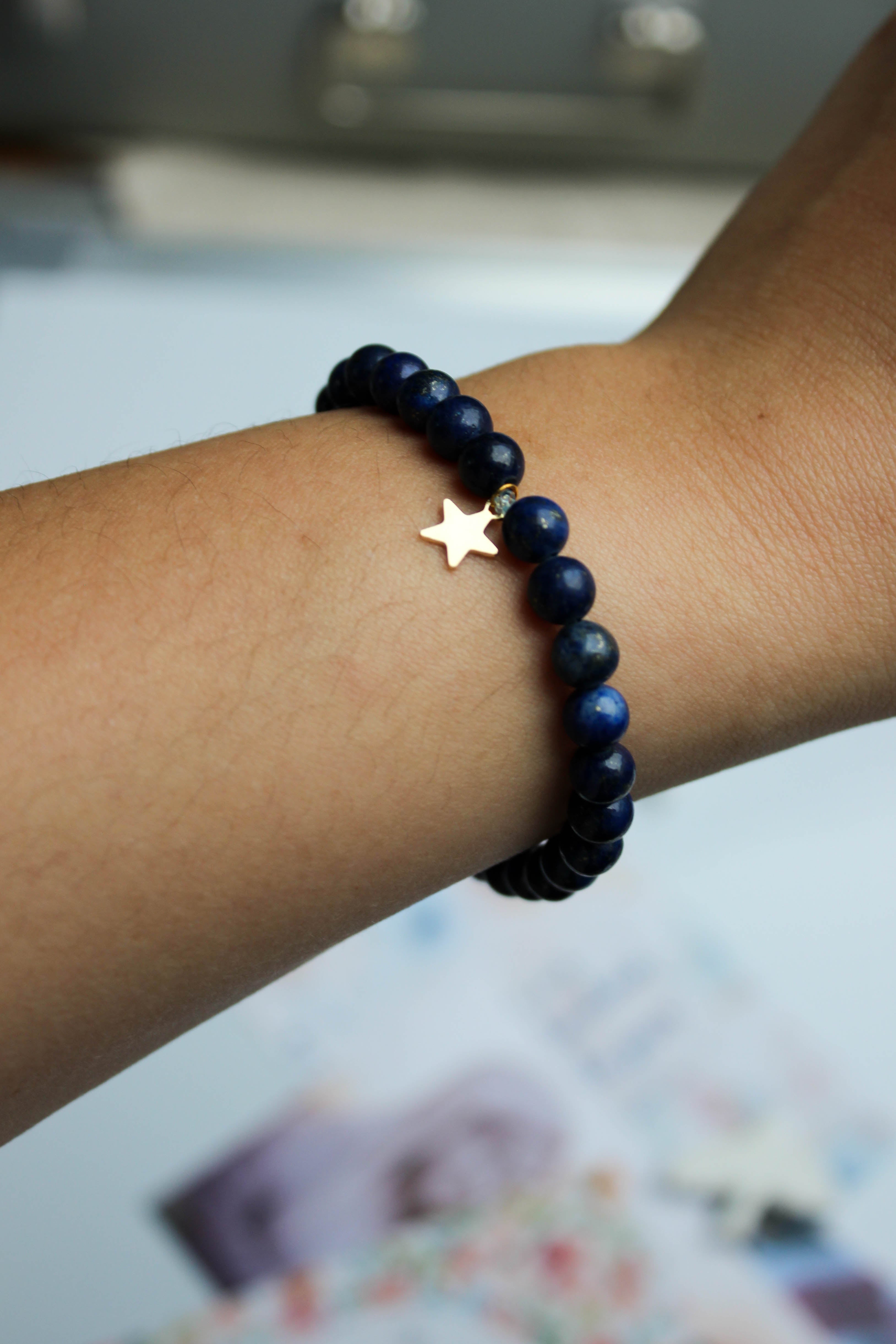 Bijou en lapis lazuli Celeste