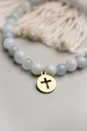 Bijou en pierres naturelles cadeau catho Foi véritable