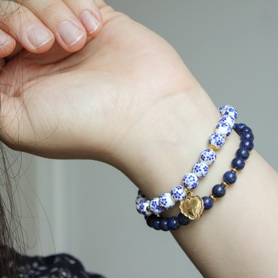 Bracelets portés Céleste et Marie