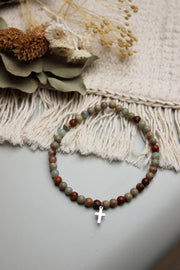 Bracelet Terre d’Espérance – Bijou spirituel en jaspe naturel