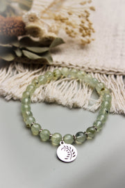 Bracelet Victoria – Bijou chrétien en préhnite symbole de renouveau