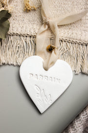 Cœur Parrain – Cadeau baptême chrétien pour célébrer un lien spirituel