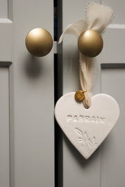 Cœur Parrain – Cadeau chrétien à suspendre