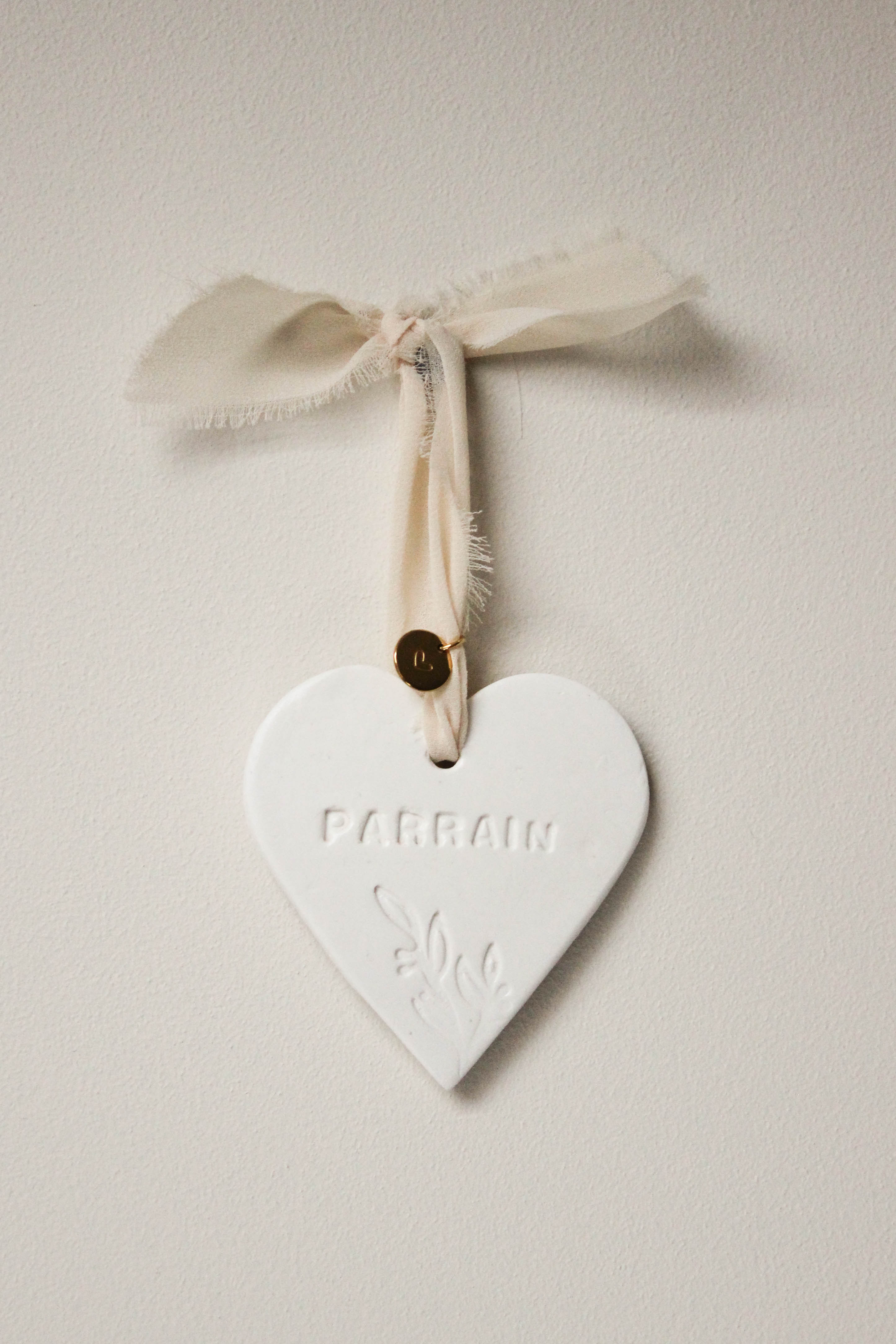 Cœur Parrain – Objet deco baptême catholique chretien