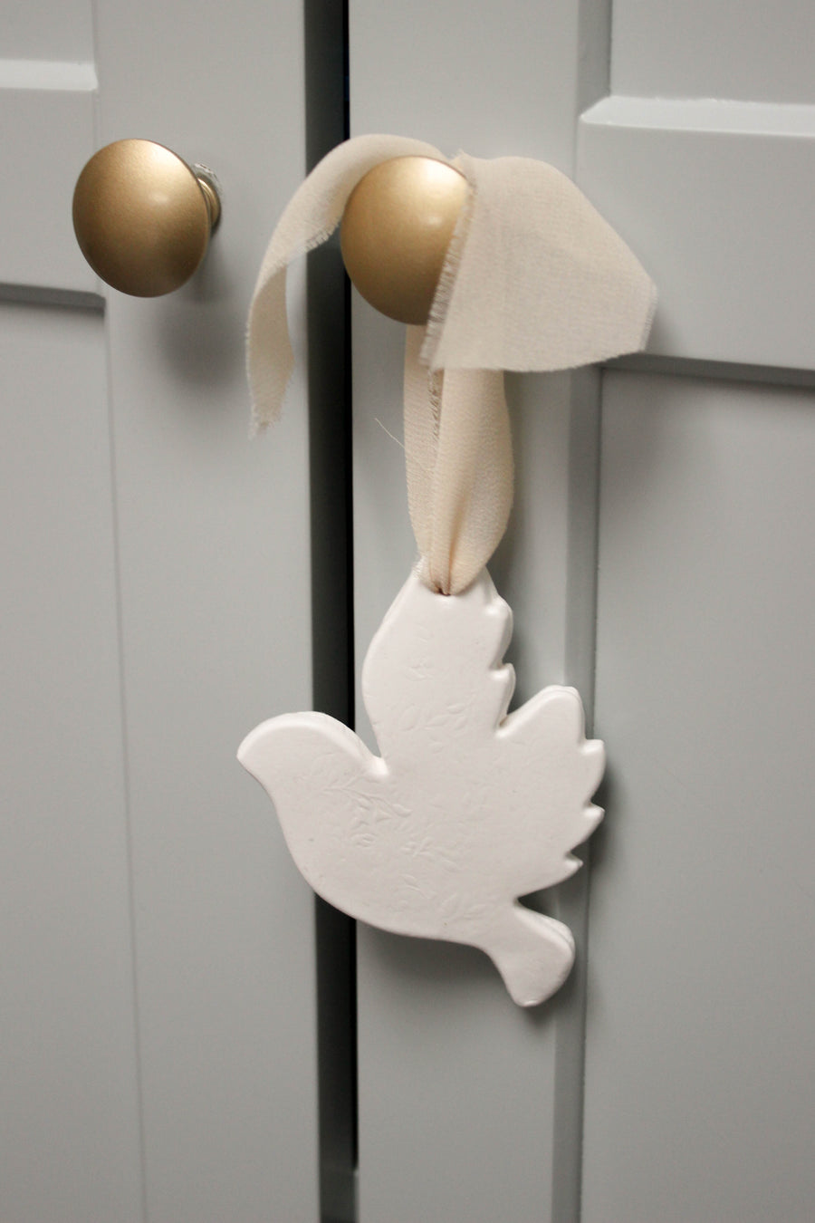 Objet deco a suspendre colombe en vol