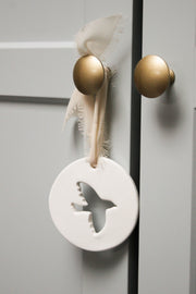 Médaillon Colombe – Décoration chrétienne de paix et de lumière