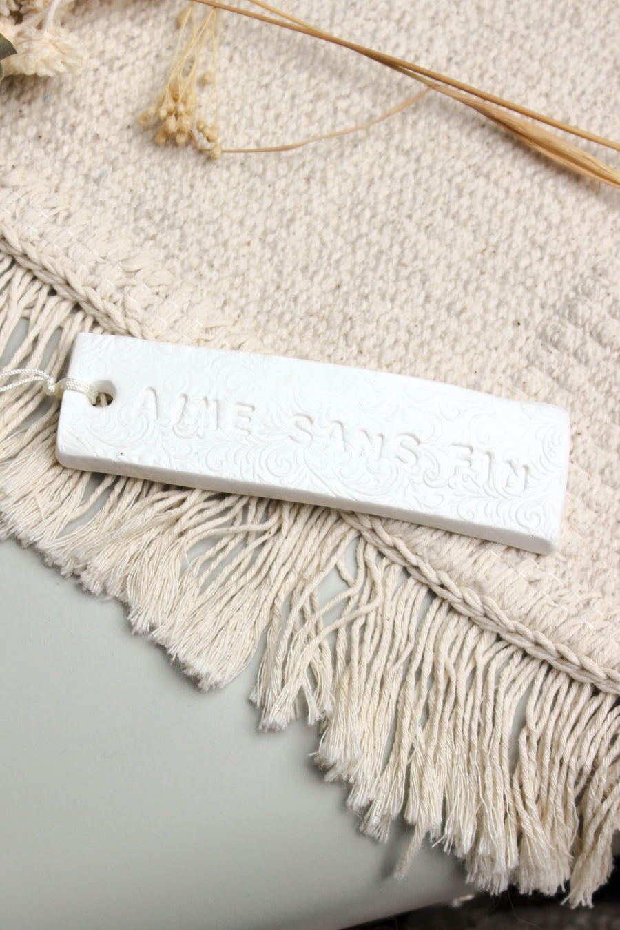 Mots Doux – Décoration chrétienne inspirante en argile Aime sans Fin - Maison Embellie