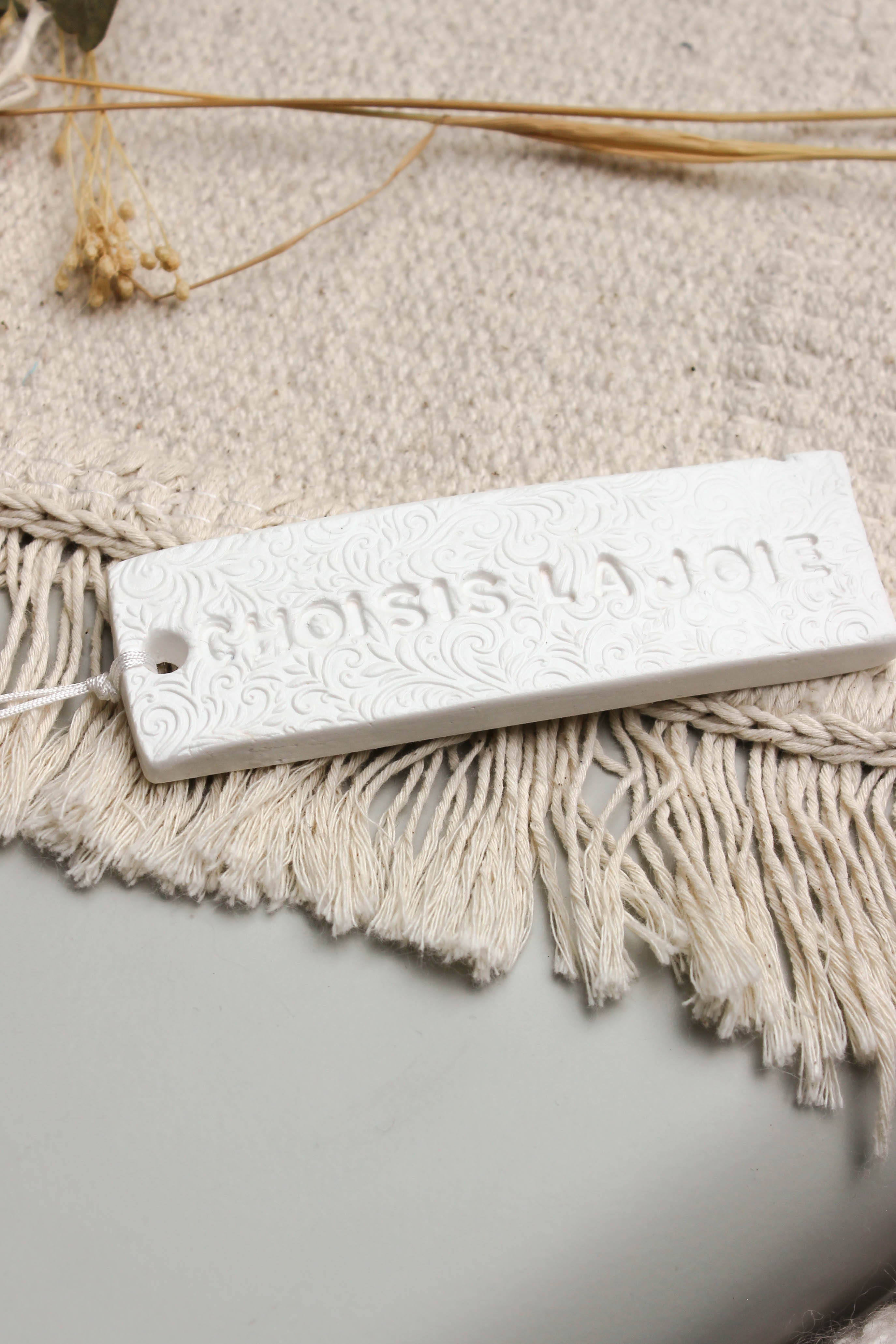 Mots Doux – Décoration chrétienne inspirante en argile -  Choix la joie - Maison Embellie