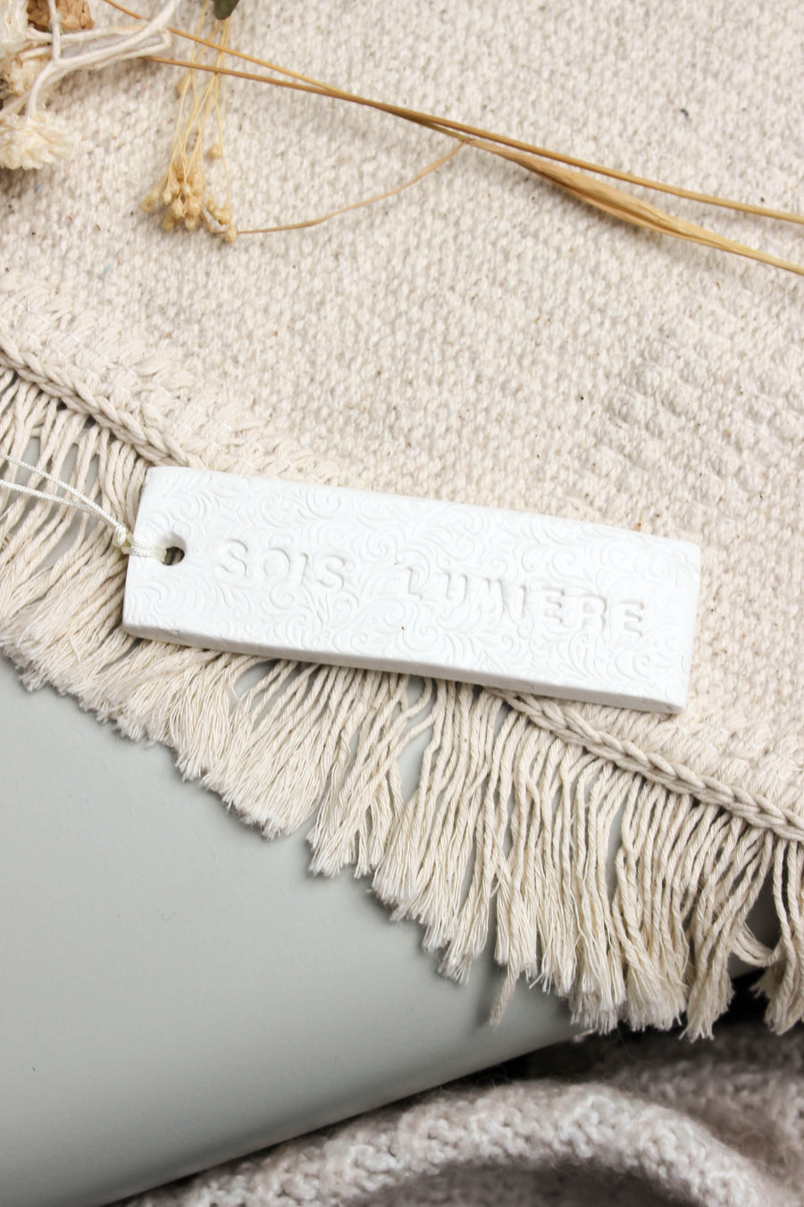 Mots Doux – Décoration chrétienne inspirante en argile | Maison Embellie